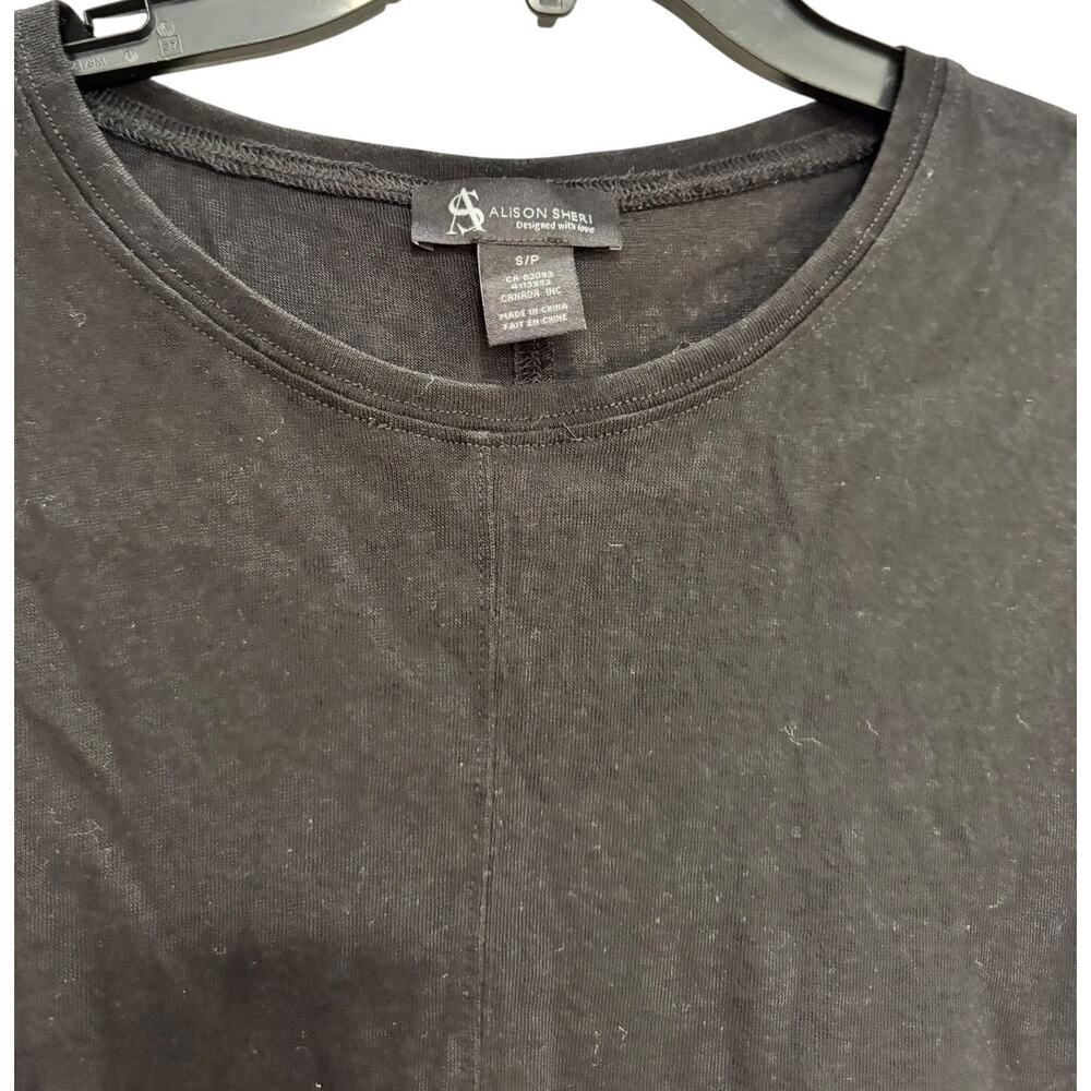 Alison Sheri Fitted Black Tee - Size S - New - Picture 3 of 3